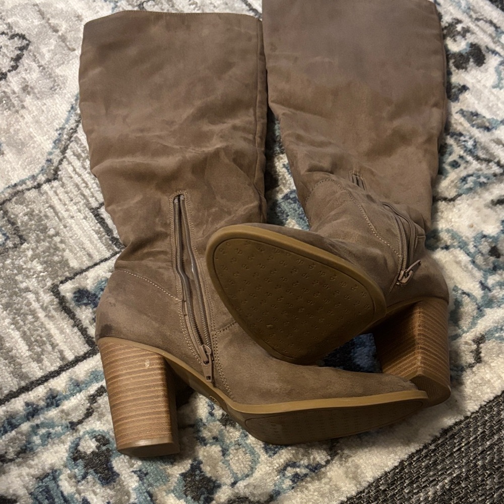 Target Tan Heeled Boots
